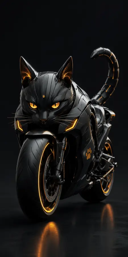 Stylish Cat Wearing A Suit Headshot 4K wallpaper for desktop and mobile - Pixbee