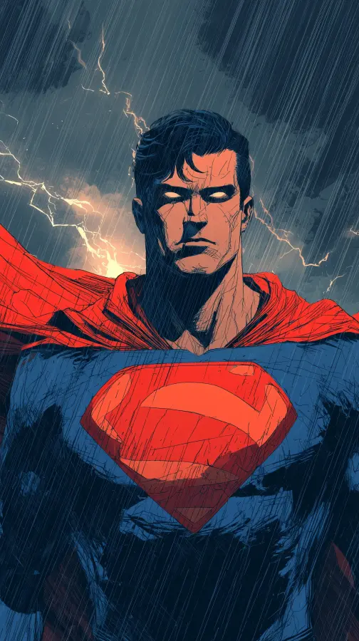 Superman anime 4K wallpaper for desktop and mobile - Pixbee