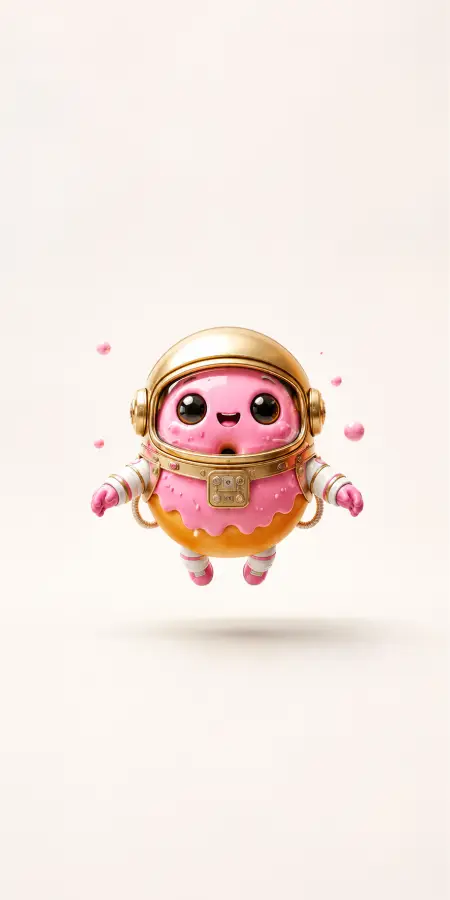 "Sweet Enough to Reach the Stars." 🍩🚀✨ 4K wallpaper for desktop and mobile - Pixbee