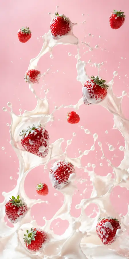 “Sweetness in every splash.” 4K wallpaper for desktop and mobile - Pixbee