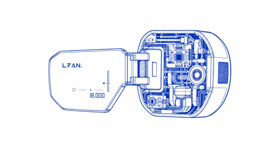 Technical Blueprint Illustration of Anime Scouter 4K wallpaper for desktop and mobile - Pixbee