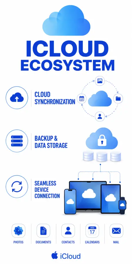 The iCloud Ecosystem 4K wallpaper for desktop and mobile - Pixbee