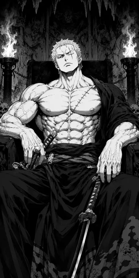 The King of Hell - Roronoa zoro 4K wallpaper for desktop and mobile - Pixbee