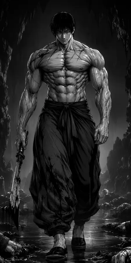 The Silent Reaper Walks Alone - Toji 4K wallpaper for desktop and mobile - Pixbee