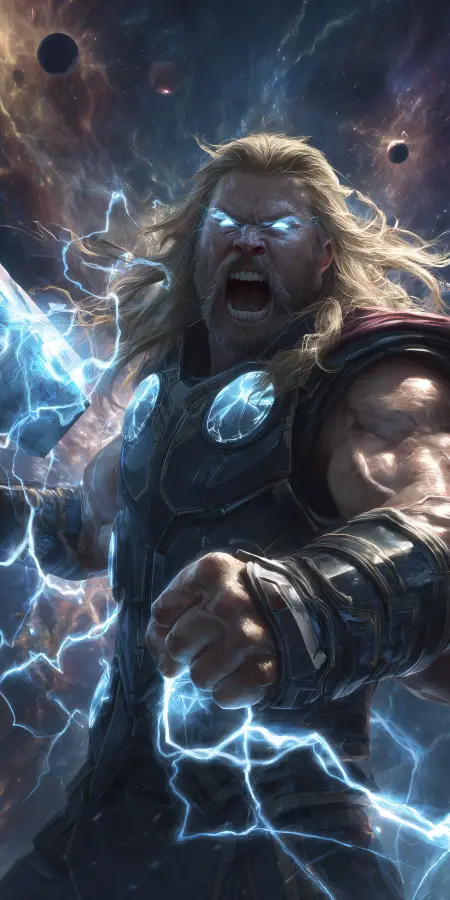 Thor Rage Mode Lightning Storm 4K Ultra HD Superhero Wallpaper 4K wallpaper for desktop and mobile - Pixbee