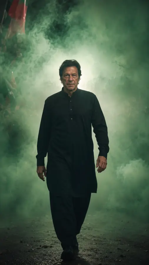 Through smoke, silence, and storms — Imran Khan 4K wallpaper for desktop and mobile - Pixbee