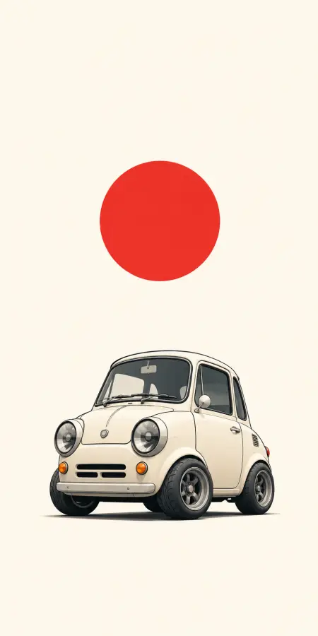 "Tiny Machine. Timeless Spirit." 🇯🇵🚗❤️ 4K wallpaper for desktop and mobile - Pixbee