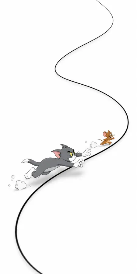 Tom Cat Chasing Jerry Mouse On Line 4K wallpaper for desktop and mobile - Pixbee