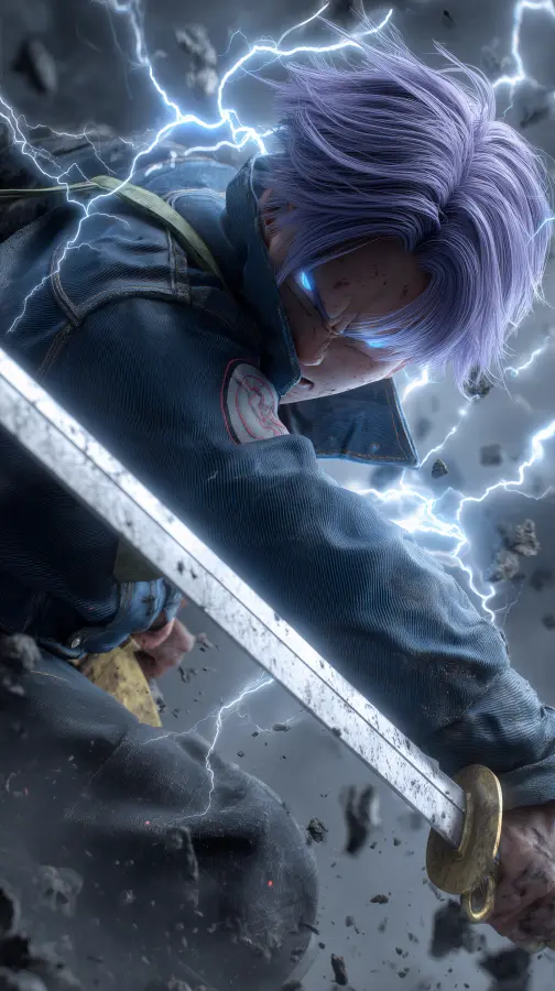 Trunks — The Thunder Blade of Future Fury 4K wallpaper for desktop and mobile - Pixbee