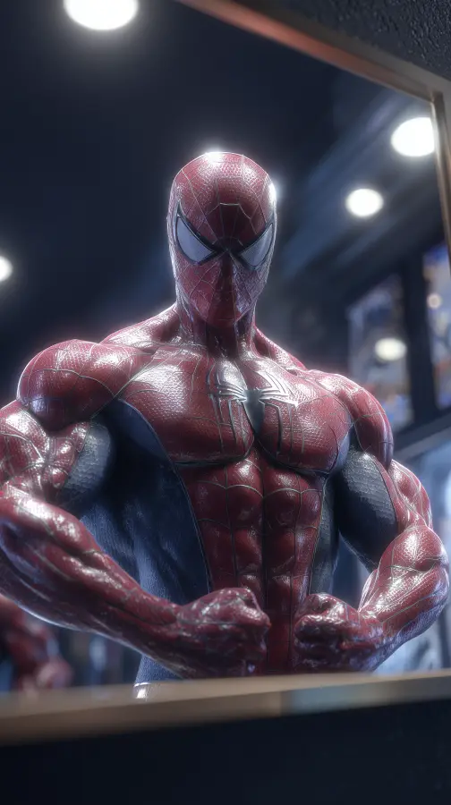 Ultimate Musclebound Spider Hero - Spiderman 4K wallpaper for desktop and mobile - Pixbee