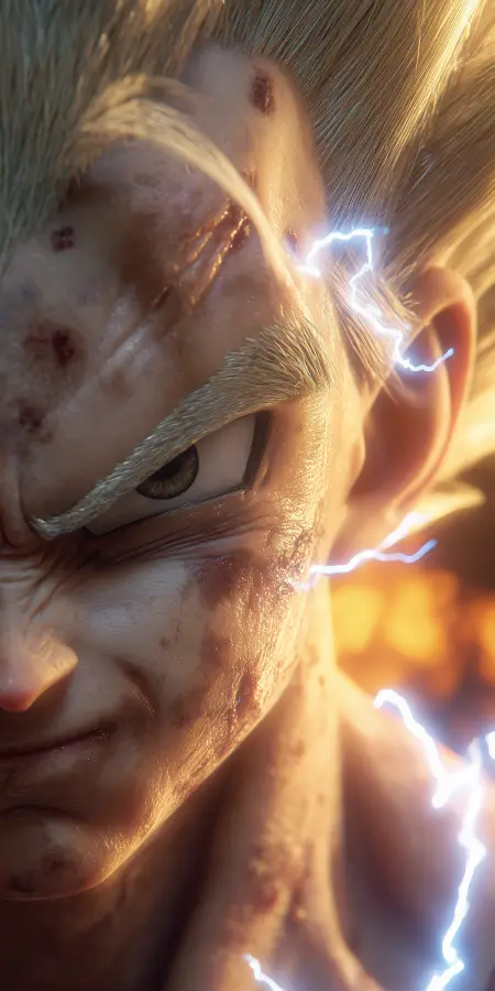 Ultra Instinct Fury Closeup 4K wallpaper for desktop and mobile - Pixbee