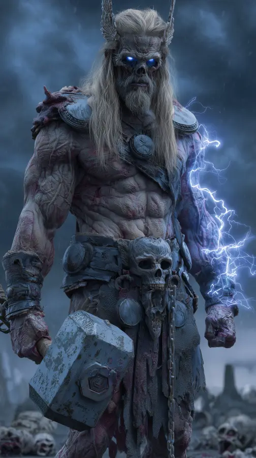 Undead Thunder God of Ruin - Thor 4K wallpaper for desktop and mobile - Pixbee