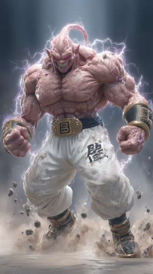 Unleashed Fury Incarnate - Majin buu 4K wallpaper for desktop and mobile - Pixbee