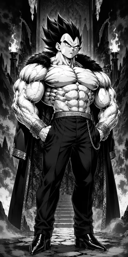 “Vegeta Anime Prince: Saiyan Power, Built to Conquer 🔥👑” 4K wallpaper for desktop and mobile - Pixbee
