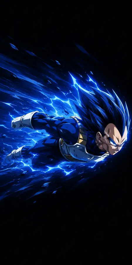 Vegeta Blue Speed Breaker Mode 4K wallpaper for desktop and mobile - Pixbee
