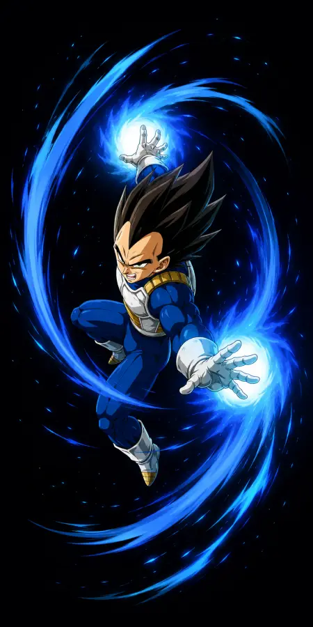 Vegeta Dual Energy Attack Mode 4K wallpaper for desktop and mobile - Pixbee