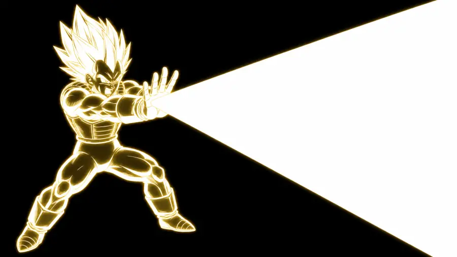 Vegeta in Pink Badman Shirt Profile View 4K wallpaper for desktop and mobile - Pixbee