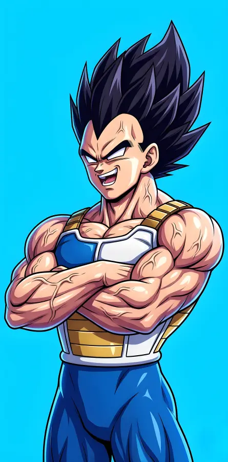 Vegeta Laughing 4K wallpaper for desktop and mobile - Pixbee