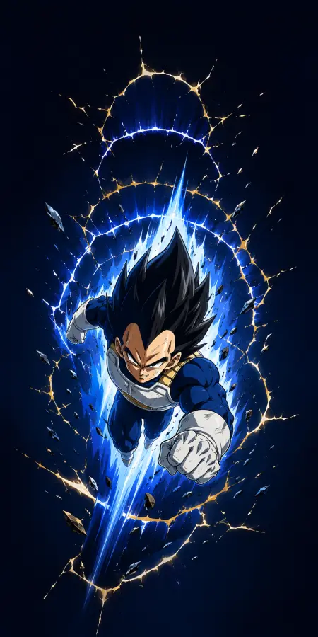 Vegeta — Saiyan Fury Breakthrough 4K wallpaper for desktop and mobile - Pixbee