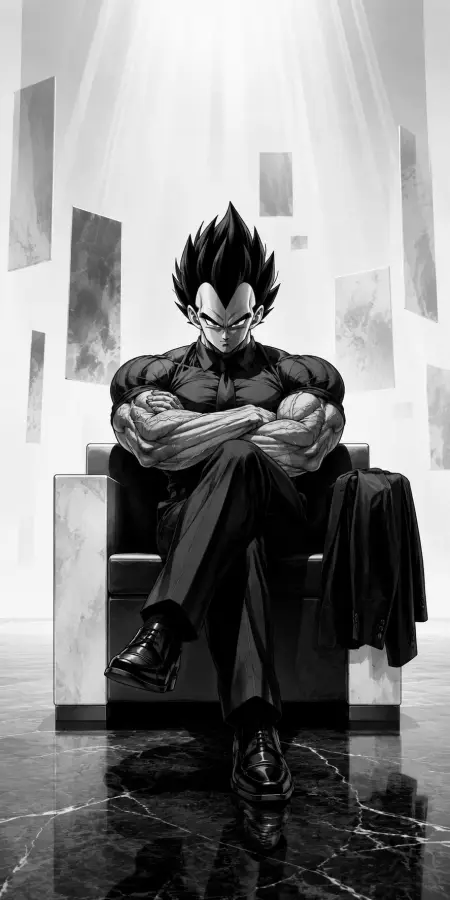 Vegeta — Silence Sits On The Throne. 4K wallpaper for desktop and mobile - Pixbee