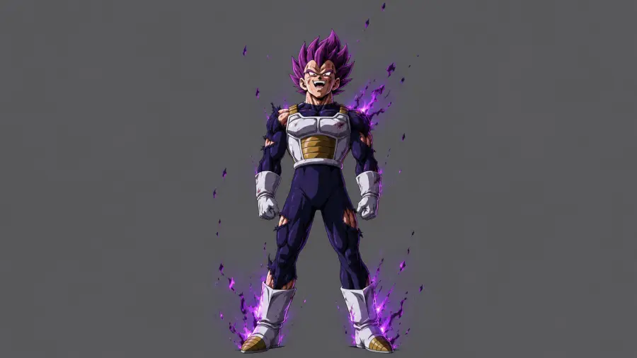 Vegeta Ultra Ego Form Standing Proud 4K wallpaper for desktop and mobile - Pixbee