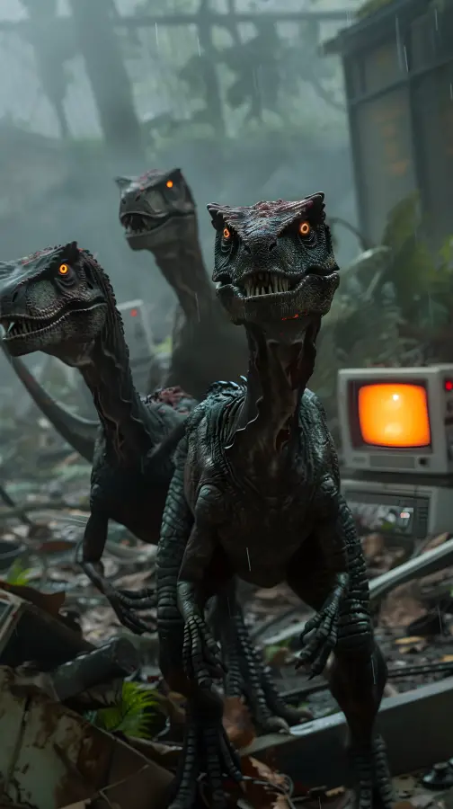 Velicoraptors 4K wallpaper for desktop and mobile - Pixbee