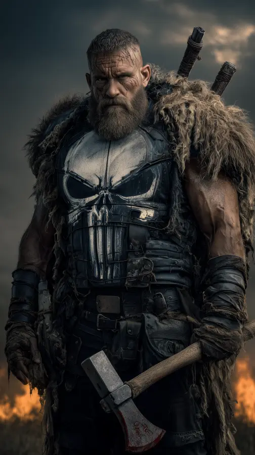 Viking Punisher Cold Wrath - Punisher - Marvel 4K wallpaper for desktop and mobile - Pixbee
