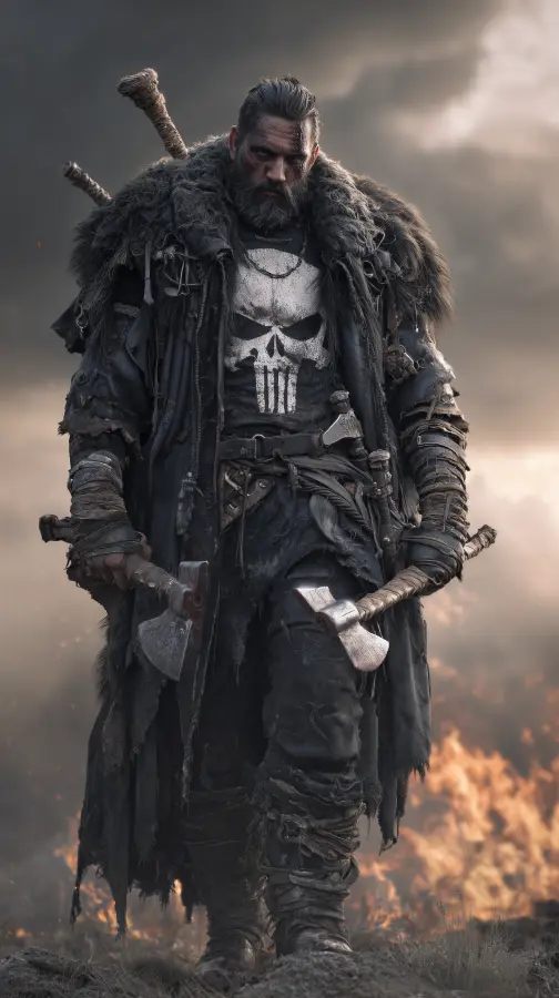 Viking Punisher War Reborn - Punisher - Marvel 4K wallpaper for desktop and mobile - Pixbee