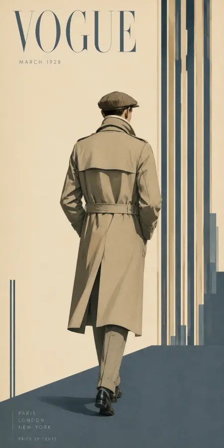 Vintage Vogue Magazine Cover March Nineteen Twenty Eight 4K wallpaper for desktop and mobile - Pixbee
