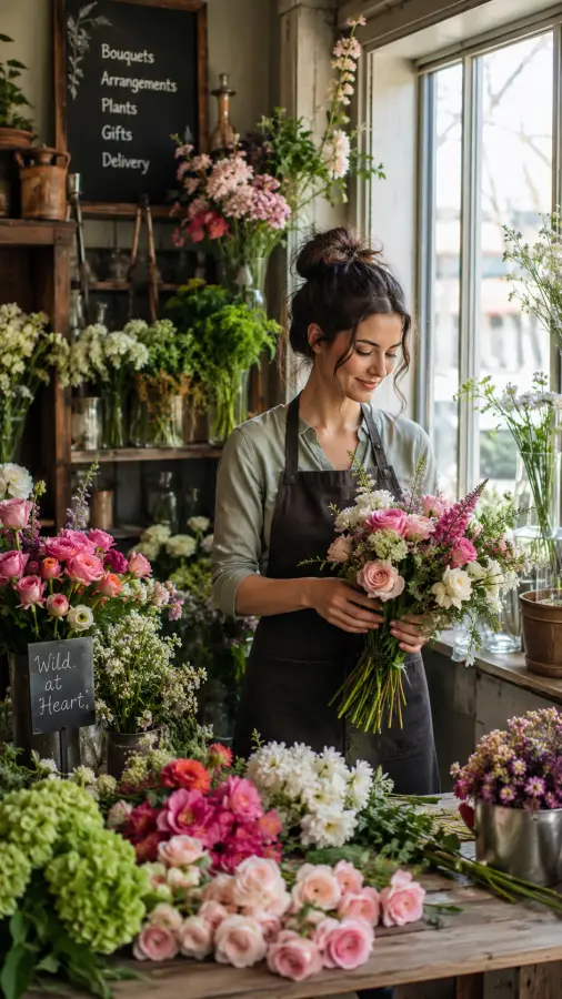 “Where every bouquet tells a story.” 4K wallpaper for desktop and mobile - Pixbee