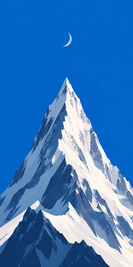 Where Mountains Meet Moonlight 4K wallpaper for desktop and mobile - Pixbee
