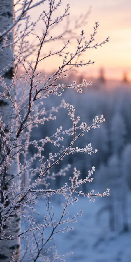Whispers Of Winter Dawn 4K wallpaper for desktop and mobile - Pixbee