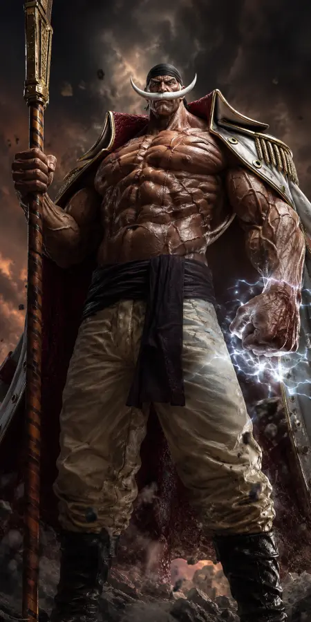 Whitebeard Final Stance Gathering Shockwave Power 4K wallpaper for desktop and mobile - Pixbee