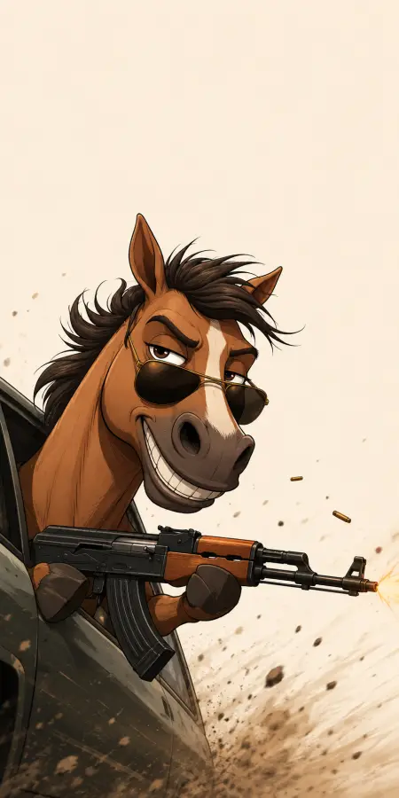 Wild Stallion Gone Rogue 4K wallpaper for desktop and mobile - Pixbee