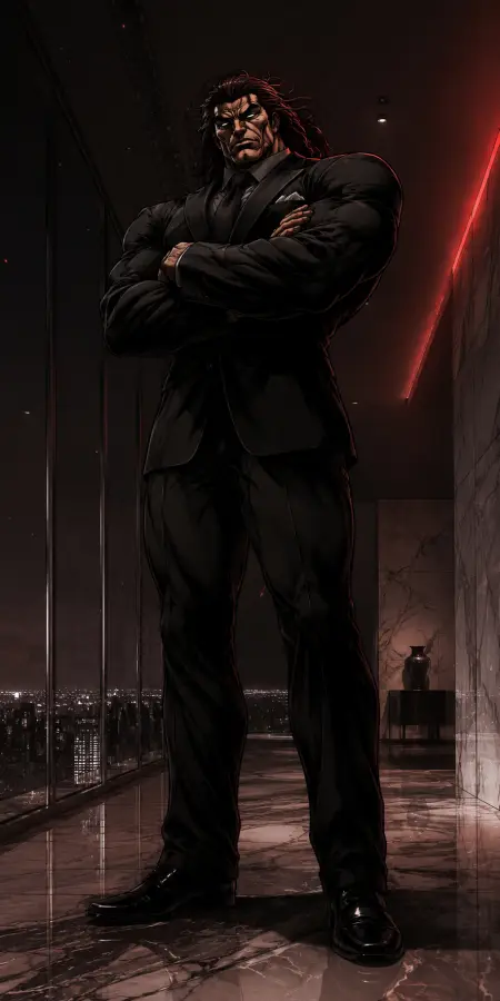 “Yujiro Hanma — Power Speaks Loudest When It Stays Silent.” 4K wallpaper for desktop and mobile - Pixbee