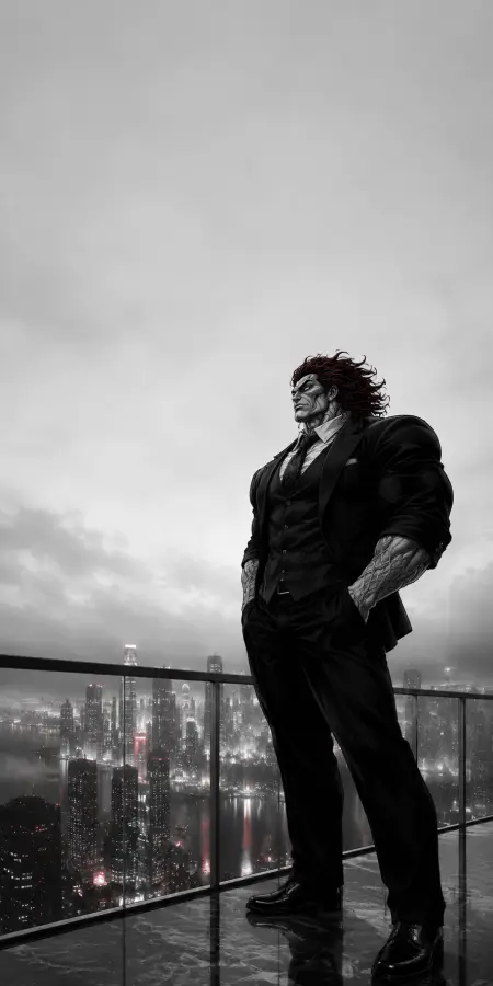 Yujiro Hanma — The City Sleeps While Monsters Rule. 4K wallpaper for desktop and mobile - Pixbee