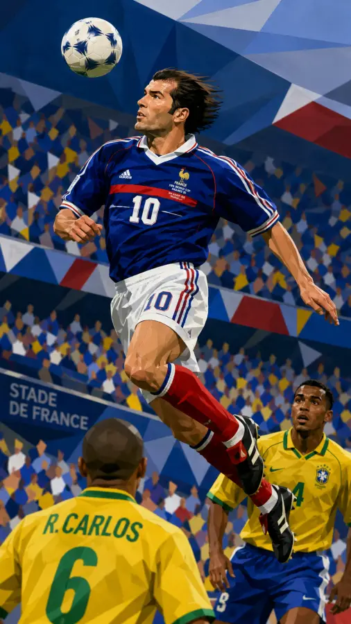 Zinedine Zidane Header World Cup Final — football phone wallpaper