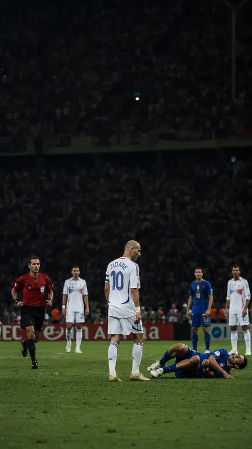 Zinedine Zidane World Cup Headbutt Incident — football phone wallpaper