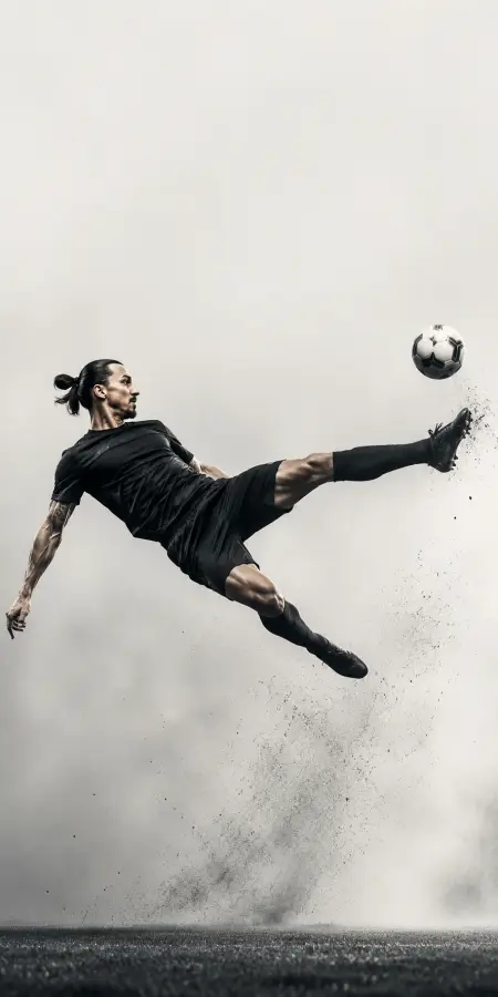 “Zlatan Ibrahimović — Defying Gravity, Defining Greatness” 4K wallpaper for desktop and mobile - Pixbee